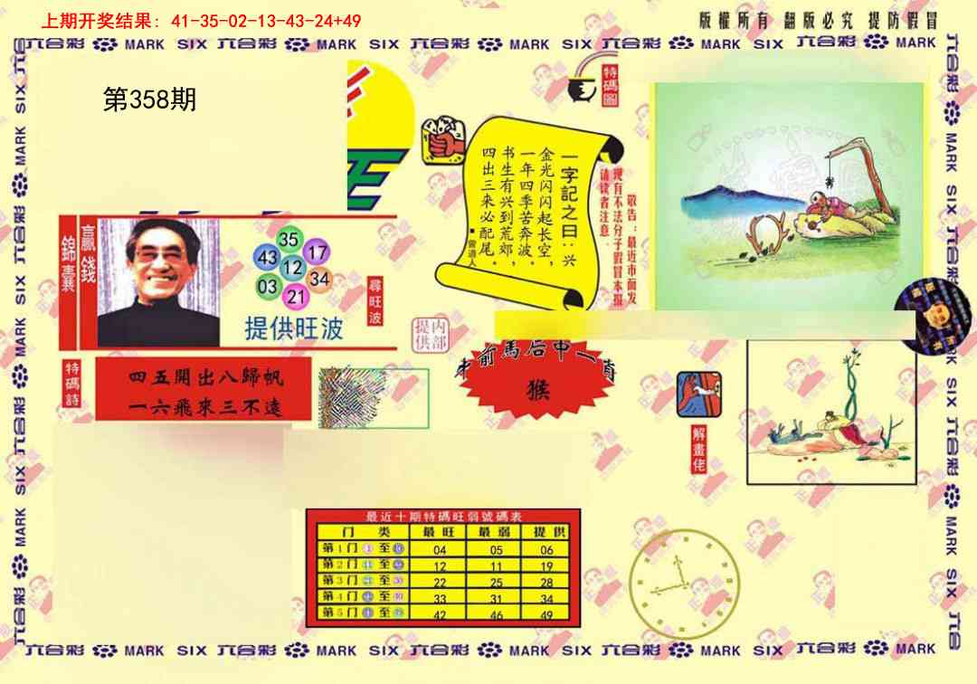 358期心水特码(信封)[图]