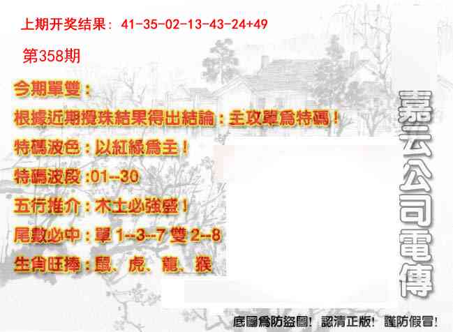 358期嘉云公司电传[图]