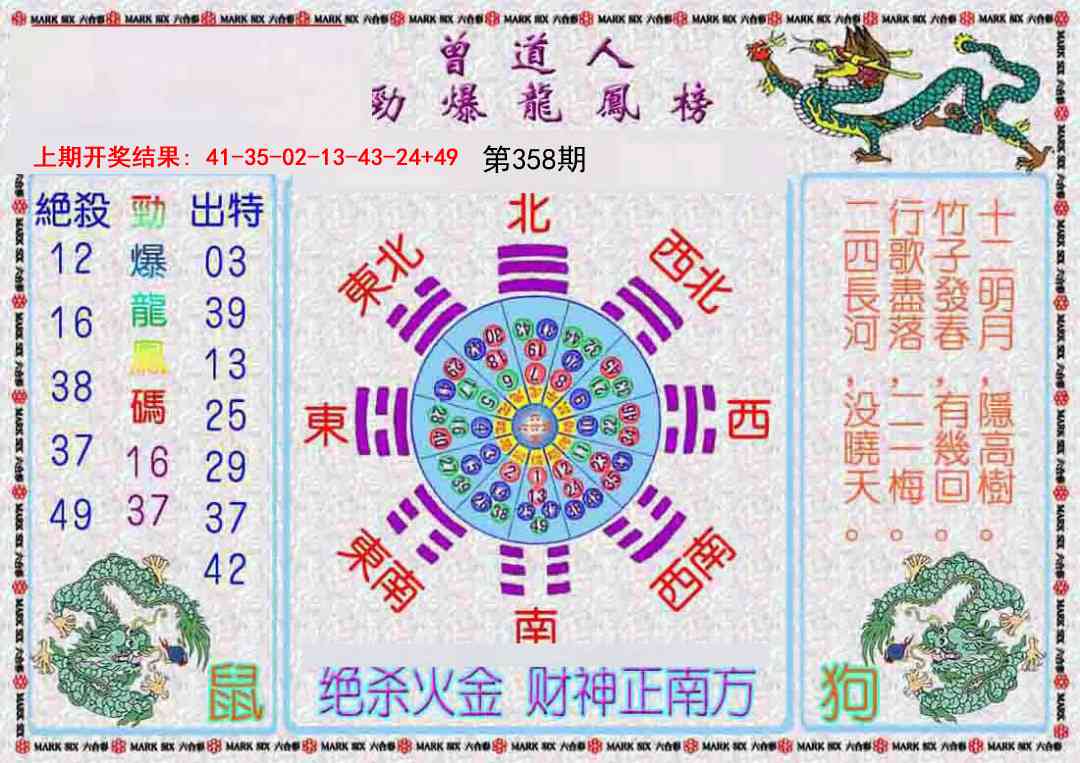 358期曾道人劲爆龙凤榜[图]