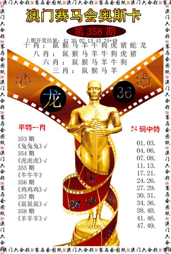 358期新奥斯卡[图]