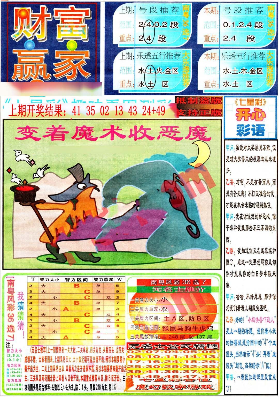 358期财富赢家（七星彩）[图]