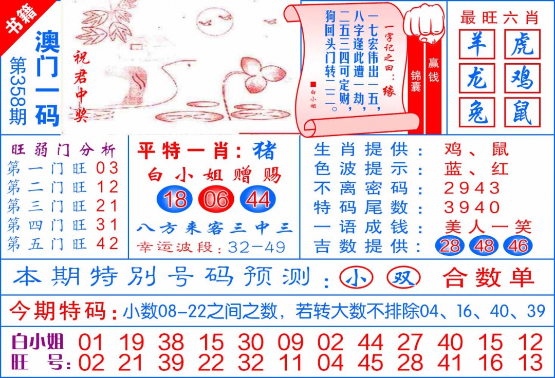 358期澳门飞龙宝典[图]