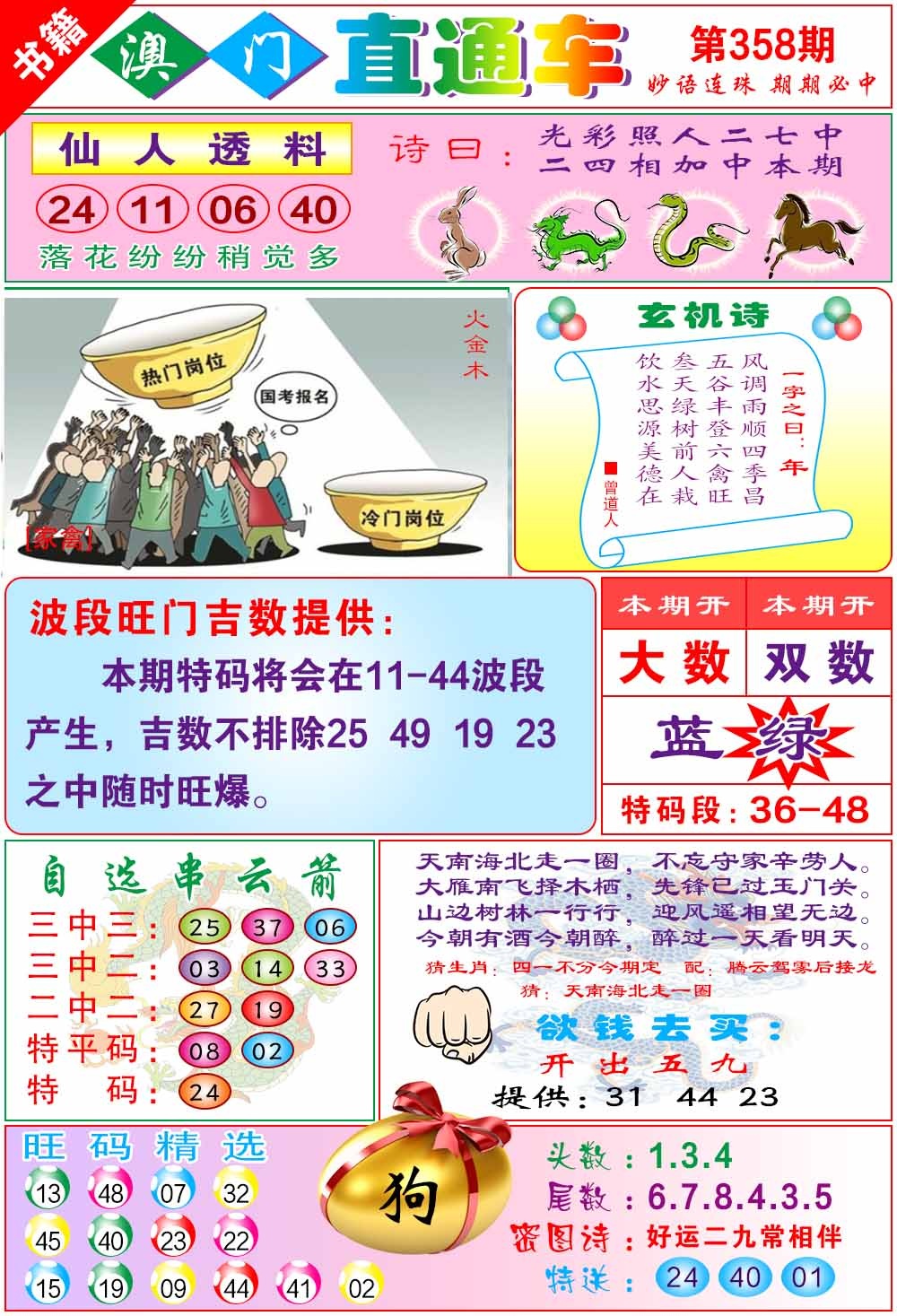 358期白姐直通车[图]