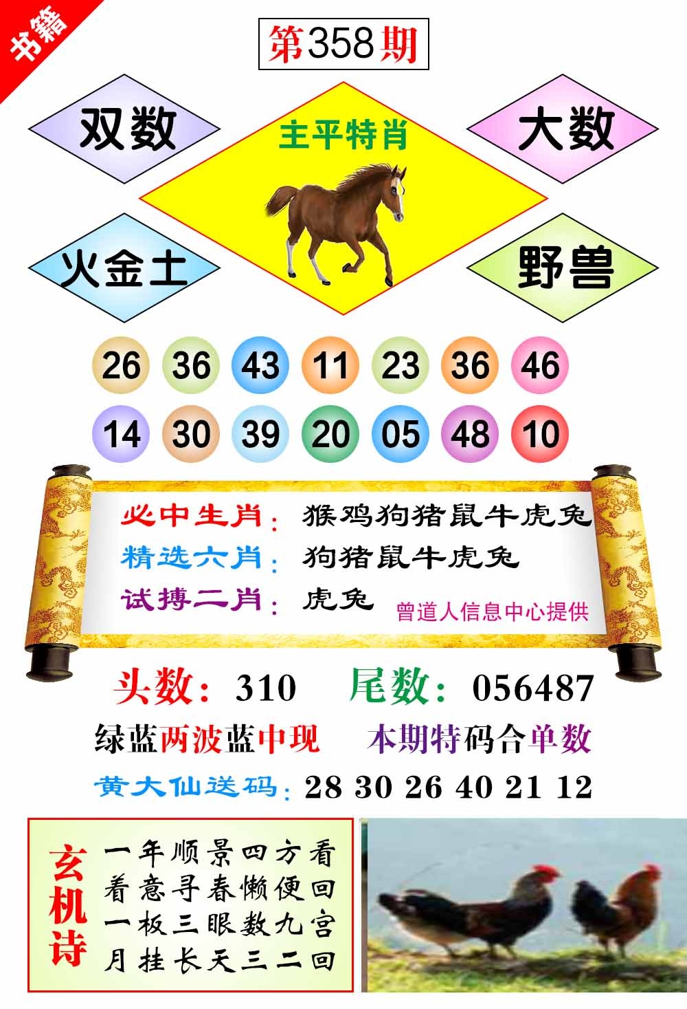 358期澳门济公十八码[图]