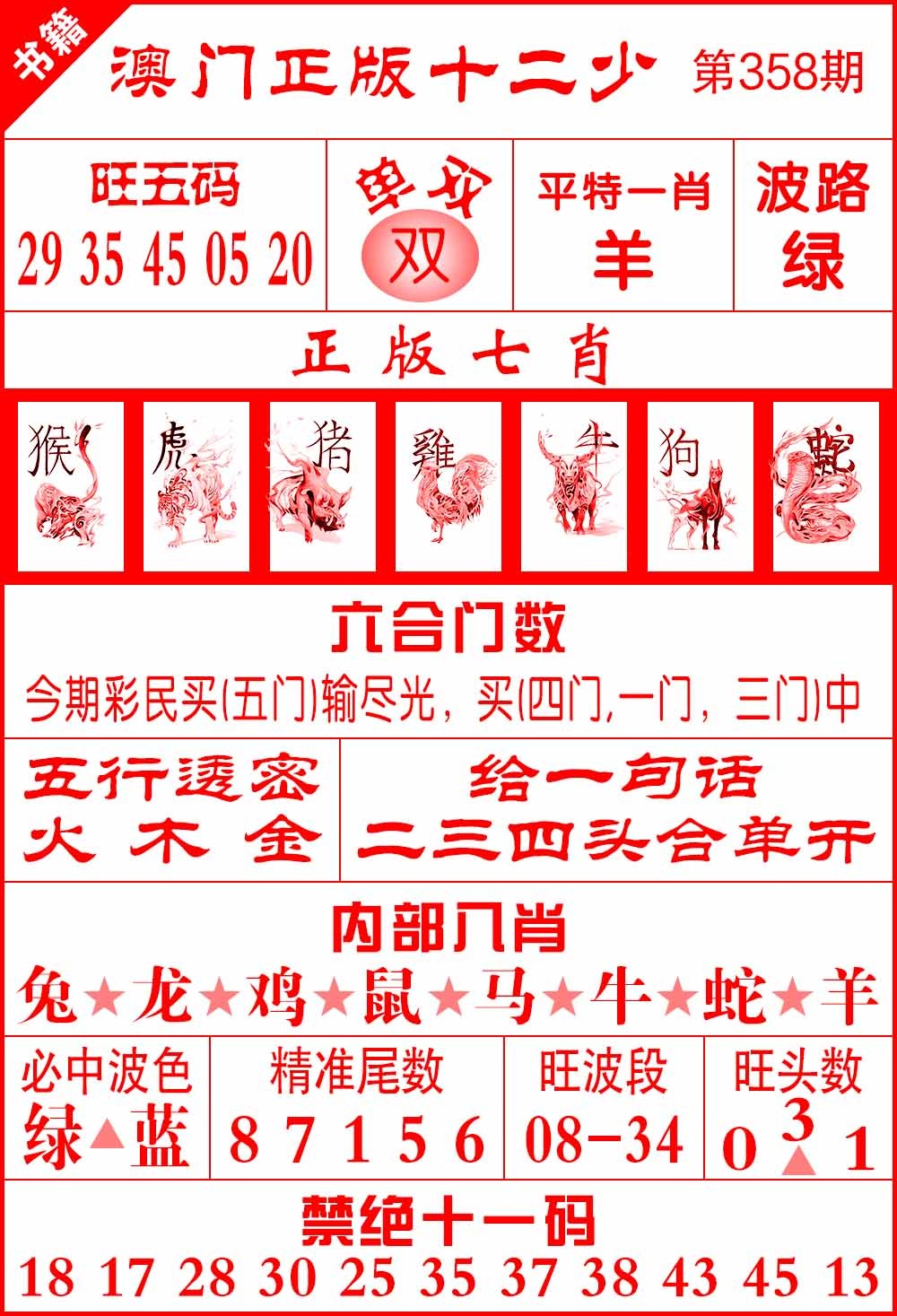 358期澳门十二少[图]