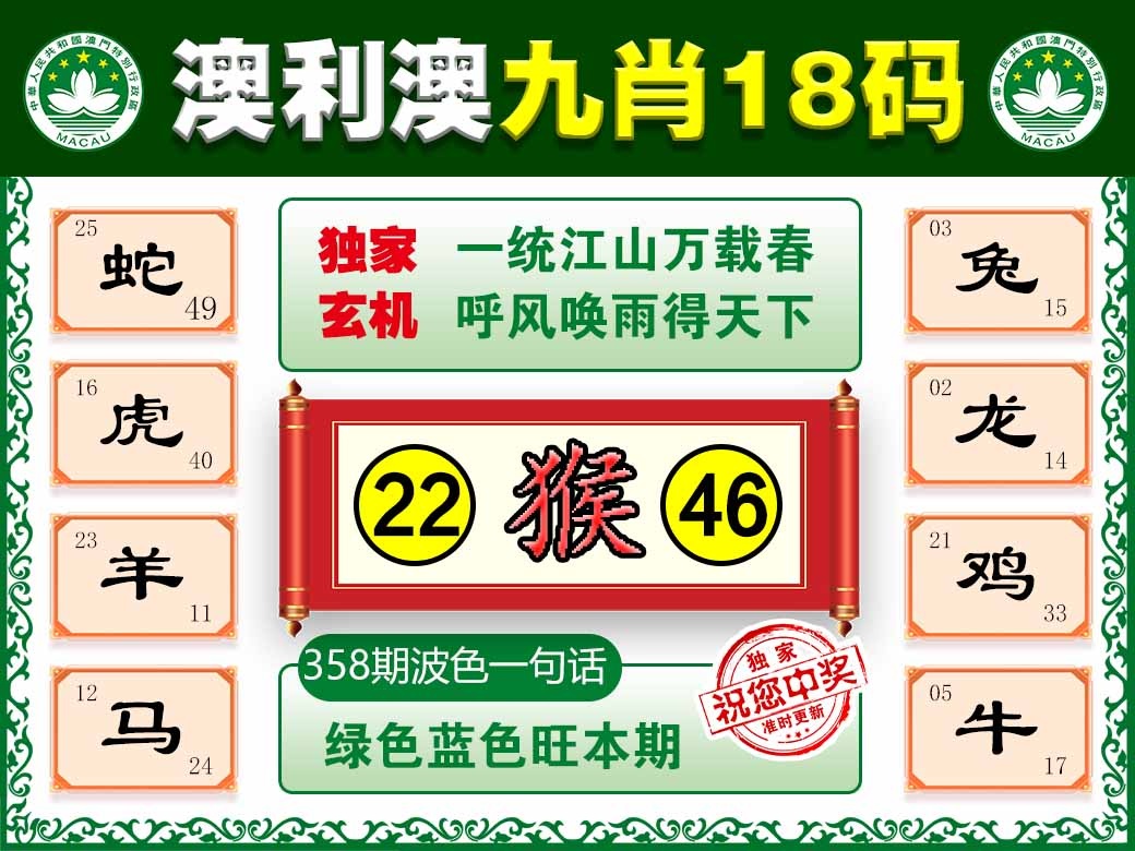 358期澳利澳九肖[图]