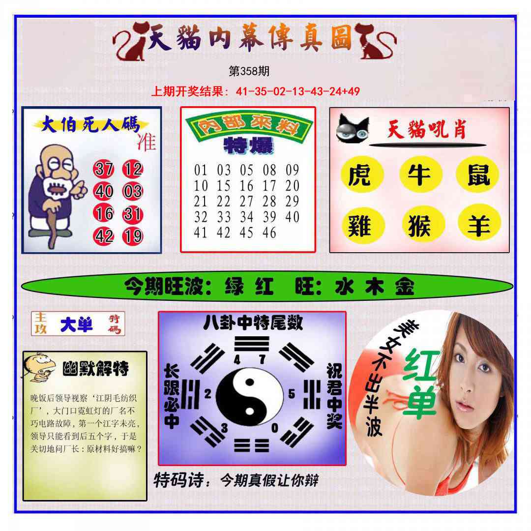 358期内幕传真图[图]