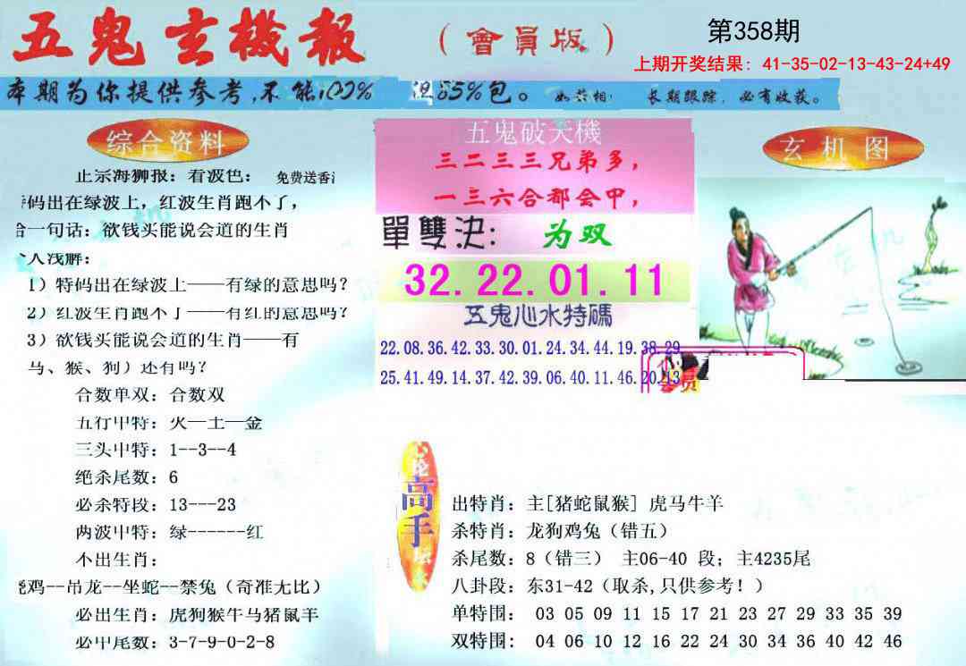358期新五鬼玄机[图]