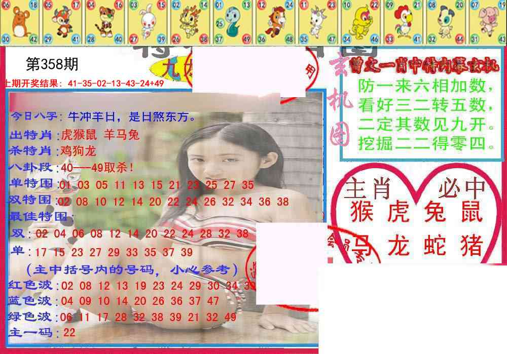358期特码生肖图[图]
