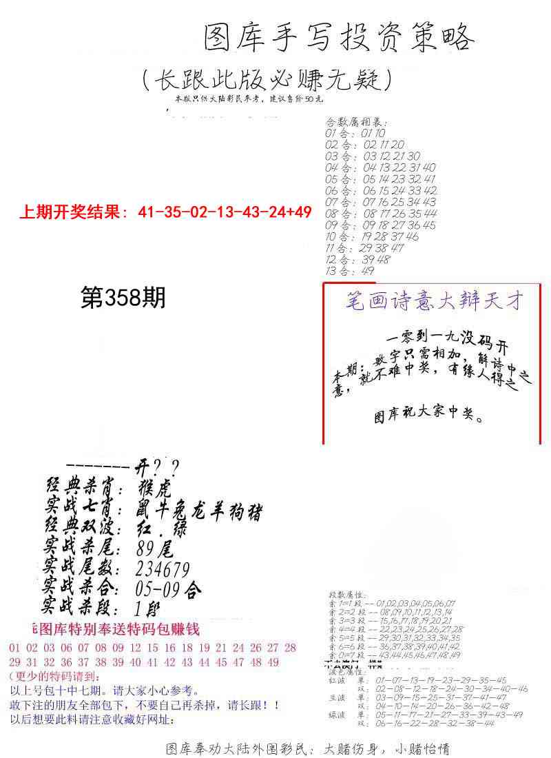 358期手写投资策略[图]