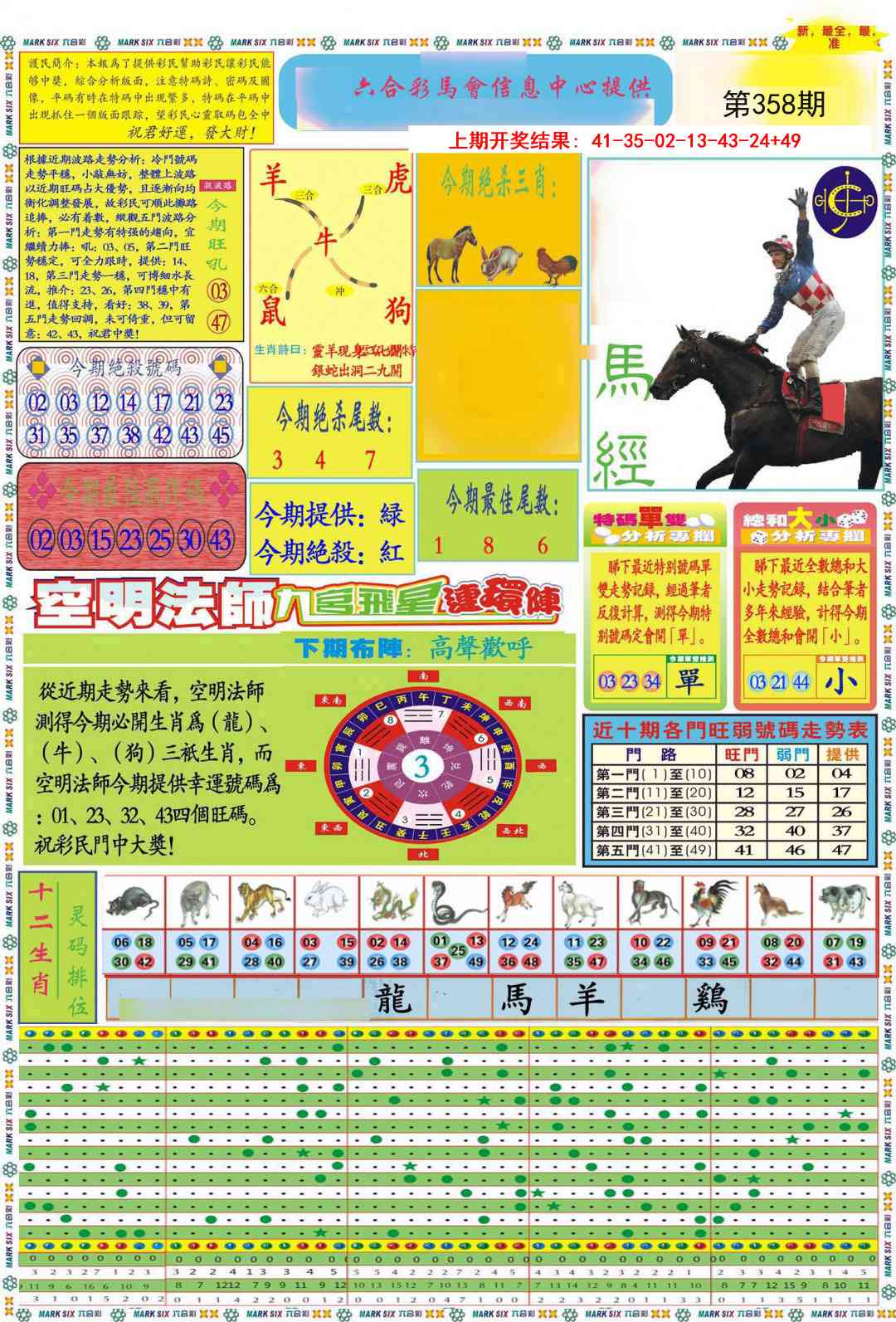 358期九龍马经A(推荐)[图]
