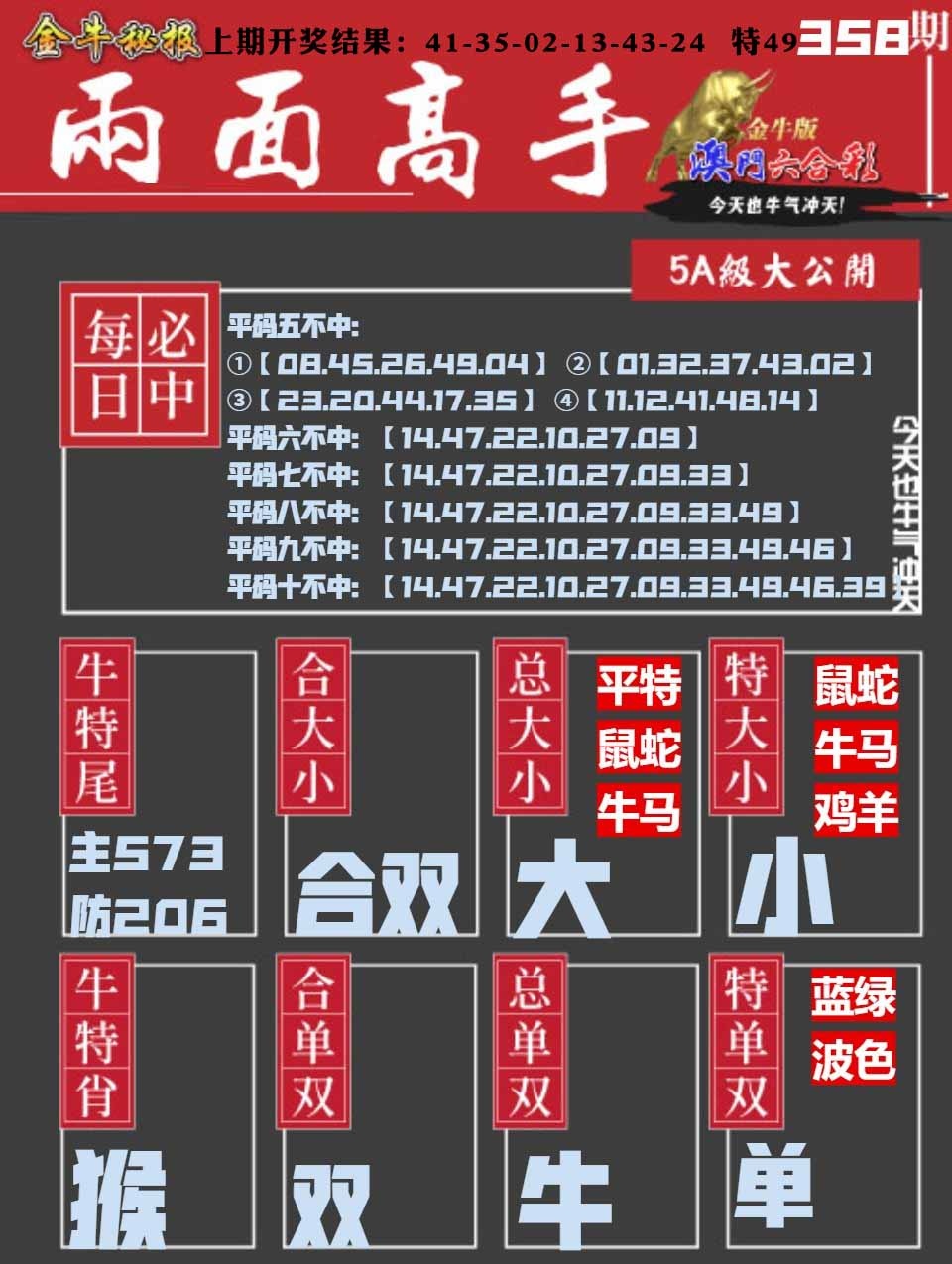 358期金牛两面高手[图]