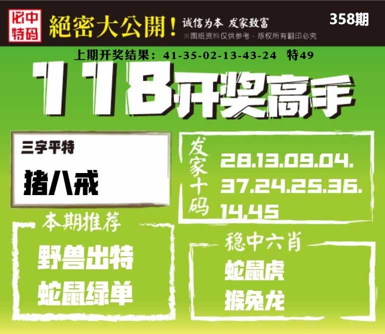 358期118开奖高手[图]