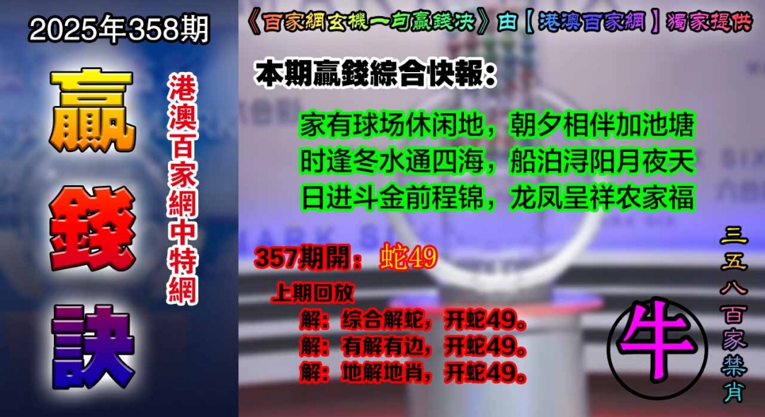 358期百家赢钱决[图]